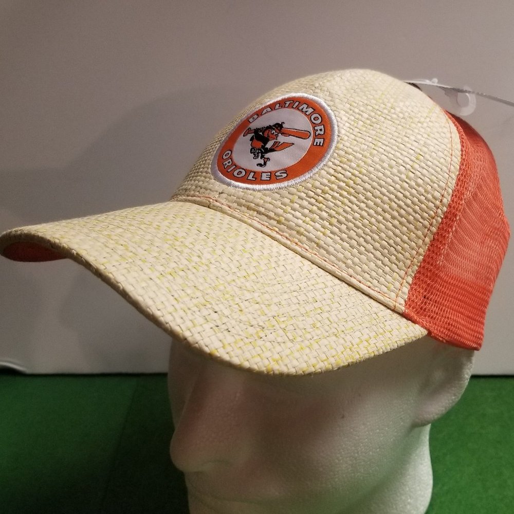 H147 - Baltimore Orioles Straw Baseball Hat
